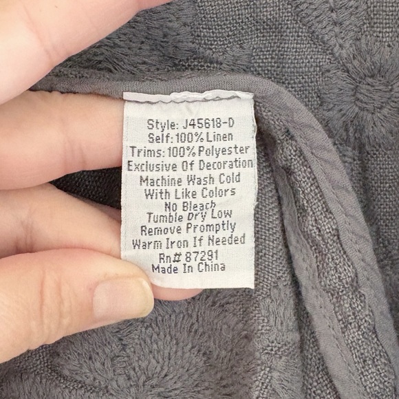 Johnny Was Sadie Heavy Linen Coat - Picture 9 of 9